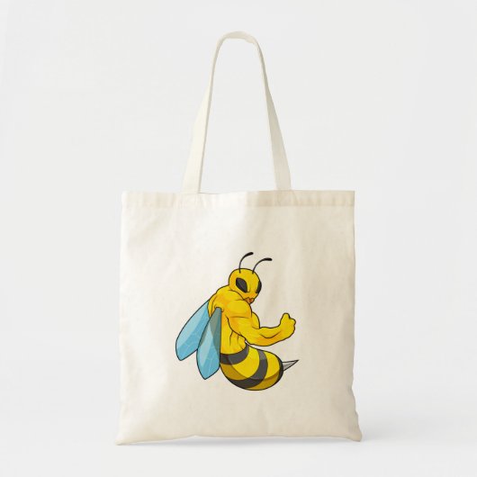 Tote Bag Abeille comme culturiste (Devant)