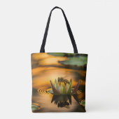 Tote Bag Abeille de miel sur la fleur (Dos)