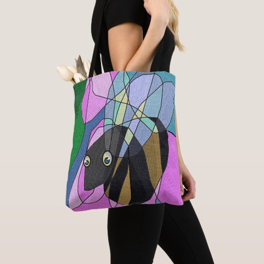 Tote Bag Abeille (épaule) : (De près)