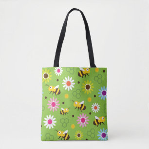 Tote Bag Abeille & Fleurs
