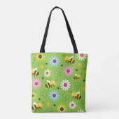Tote Bag Abeille & Fleurs (Dos)