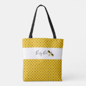 Tote Bag Abeille occupée, minuscules points noirs à l'épaul (Dos)