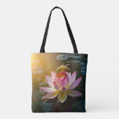 Tote Bag Abeille sur fleur de lotus (Dos)