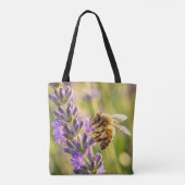 Tote Bag Abeille sur lavande (Dos)