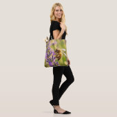 Tote Bag Abeille sur lavande (Sur le modèle)