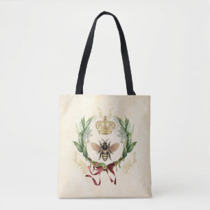 Tote Bag Abeille Vintage botanique moderne