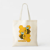 Tote Bag Abeilles Et Peigne D'Honneur Conception Personnali (Dos)