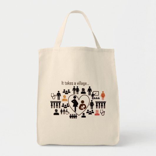 Tote Bag ABM Il faut une épicerie de village Fourre-tout (Devant)