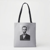 Tote Bag Abraham Lincoln - Avec Malice Vers Aucun (Devant)