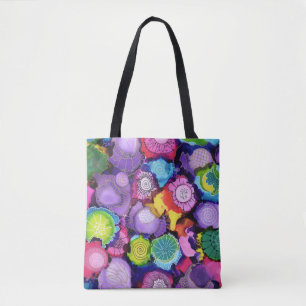 Tote Bag Abrégé sur vif Fourre-tout pourpre