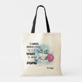 Tote Bag Absolument Aucune Idée Ce Que Je Fais (Dos)