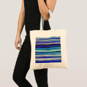 Tote Bag Abstract #2: Blue blur (Devant (produit))