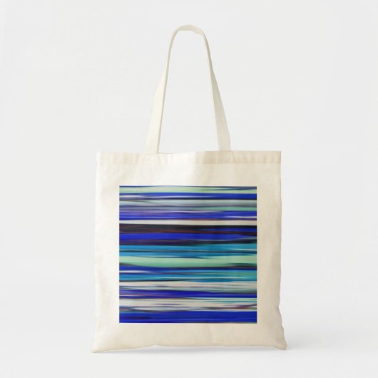 Tote Bag Abstract #2: Blue blur (Devant)
