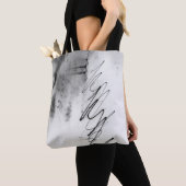 Tote Bag Abstract Black and White Light Trails Long Exposur (De près)