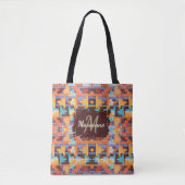 Tote Bag Abstract Bright Earth Tones Southwest Tote (Devant)
