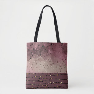 Tote Bag Abstract, brown, rose, rose