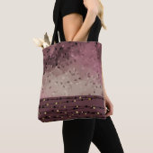 Tote Bag Abstract, brown, rose, rose (De près)