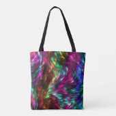 Tote Bag Abstract Colorful Fur Background-24605 (Dos)