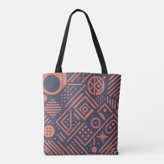 Tote Bag Abstract design with geometric shapes (Dos)