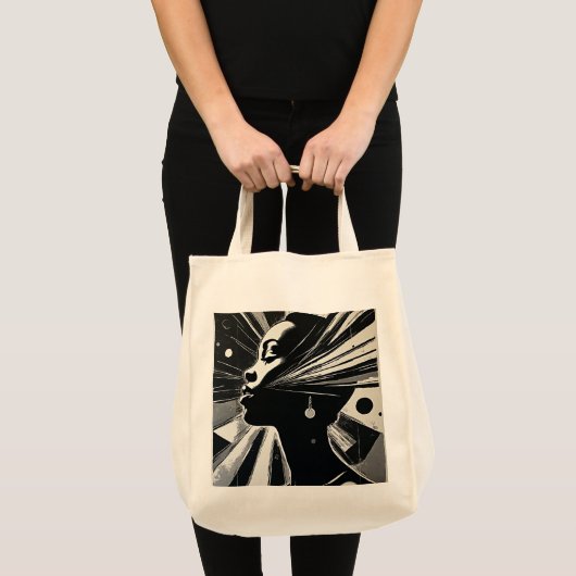 Tote Bag Abstract Ebony (Devant (produit))