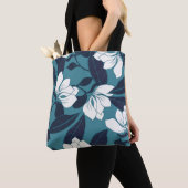 Tote Bag Abstract elegance pattern with floral background.  (De près)