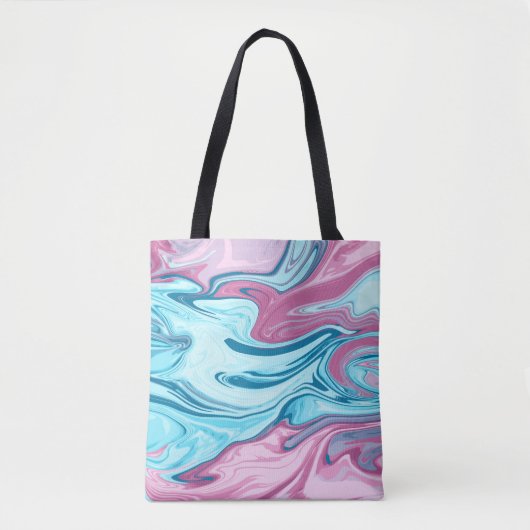 Tote Bag Abstract elegant fluide marble liquide (Devant)