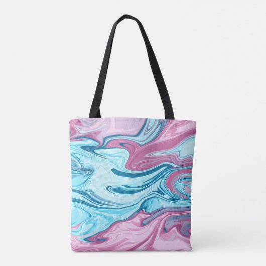 Tote Bag Abstract elegant fluide marble liquide (Dos)