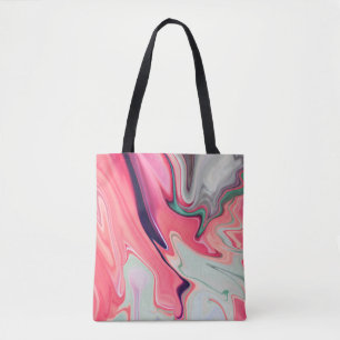 Tote Bag Abstract elegant fluide marble liquide