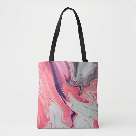 Tote Bag Abstract elegant fluide marble liquide (Devant)