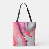 Tote Bag Abstract elegant fluide marble liquide (Dos)