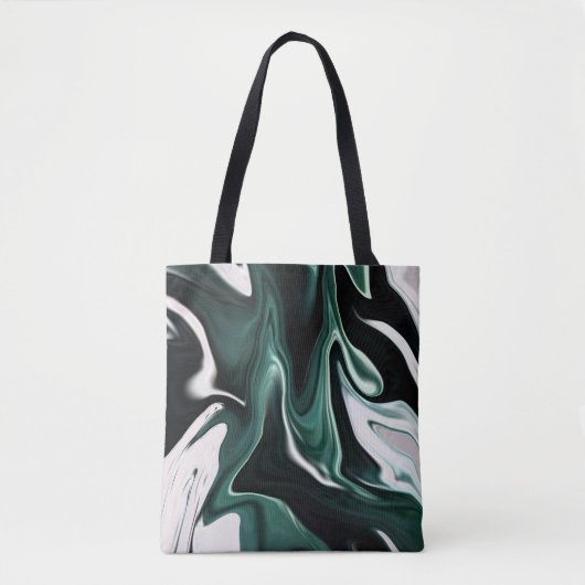 Tote Bag Abstract elegant fluide marble liquide (Devant)