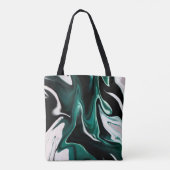 Tote Bag Abstract elegant fluide marble liquide (Dos)