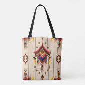 Tote Bag Abstract ethnic geometric pattern, Ikat geometric (Dos)