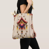 Tote Bag Abstract ethnic geometric pattern, Ikat geometric (De près)