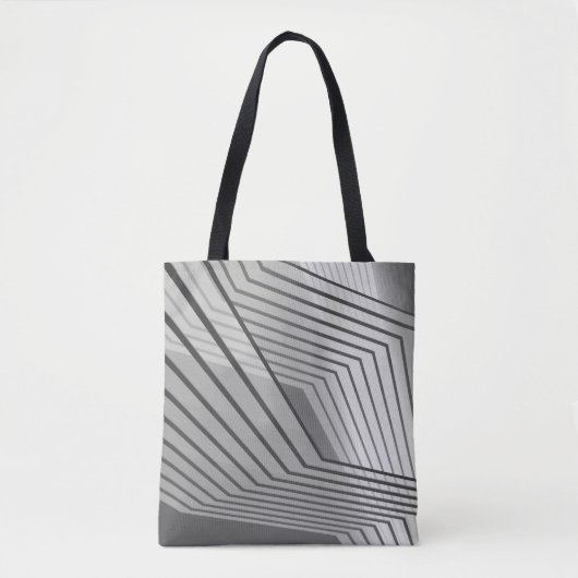 Tote Bag Abstract futuristic architecture background 3d ill (Devant)