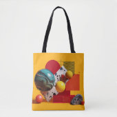 Tote Bag Abstract geometric colorful composition (Devant)