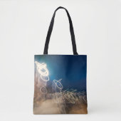 Tote Bag Abstract Intentional Camera Movement Night Light T (Devant)