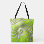 Tote Bag Abstract Lime Green (Devant)