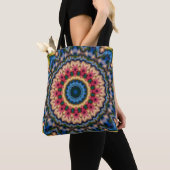Tote Bag Abstract modern mosaic kaleidoscopic (De près)