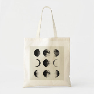 Tote Bag Abstract Moon Phases Wall Art Poster | Minimal Cel
