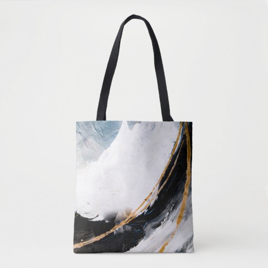 Tote Bag Abstract oil texture background. Paint on canvas.  (Devant)