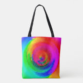 Tote Bag abstract pattern, multicolored geometric wallpaper (Dos)