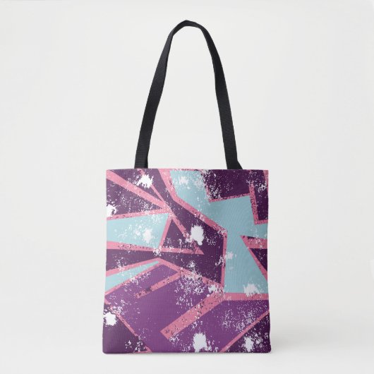 Tote Bag Abstract seamless geometric pattern. grunge urban (Devant)