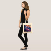 Tote Bag Abstract Space Nebula Art - Colorful Cosmic (Devant (modèle))