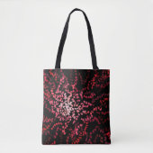 Tote Bag Abstract Splatter Dots Of Pinks And Reds Pattern (Devant)