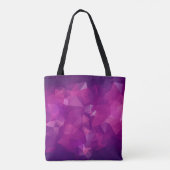 Tote Bag Abstract triangle violet texture backgroundbackgro (Dos)