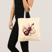Tote Bag abstract violin (Devant (produit))