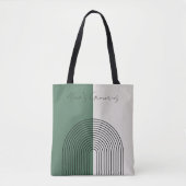 Tote Bag Abstraction Bohème Moderne (Devant)