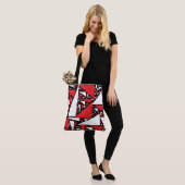 Tote Bag Abstrait (Sur le modèle)
