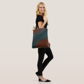 Tote Bag Abstrait 1 : rouges et bleus (Sur le modèle)